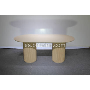 Mesa de comedor ovalado con almacenamiento - mesa multifuncional